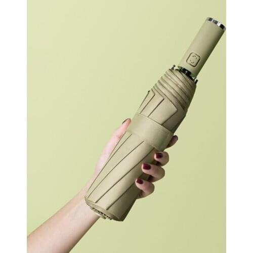 Simple Automatic Umbrella Women Men Windproof Colorful Folding Big Umbrellas Anti UV Sunscreen Sun Golf Umbrella UPF50+ Parasol