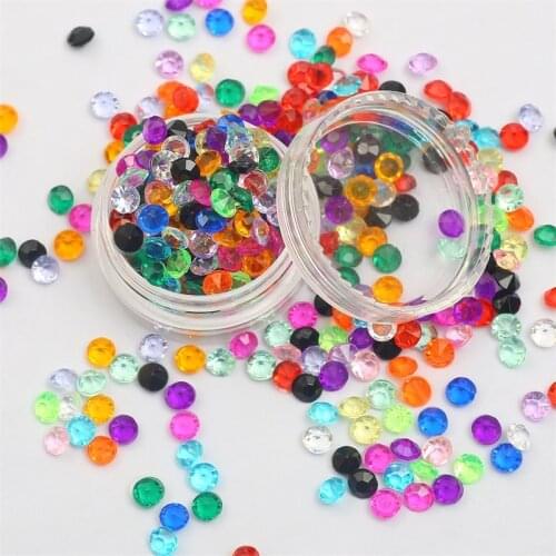 1000pcs/pack 3mm Acrylic Crystals Rhinestone Non Hotfix Glass Rhinestone Bright Glass Strass 3D Nail Art Decoration