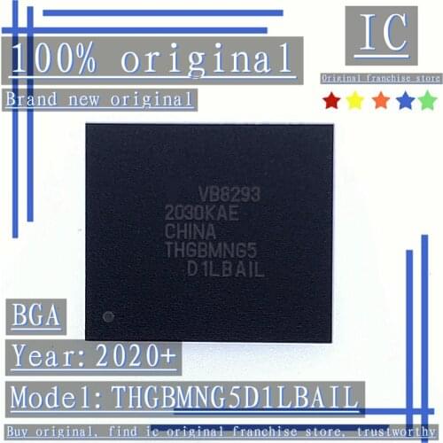 2020+100% Brand new original 1PCS-10PCS THGBMNG5D1LBAIL BGA Emmc memory chip repair font IC