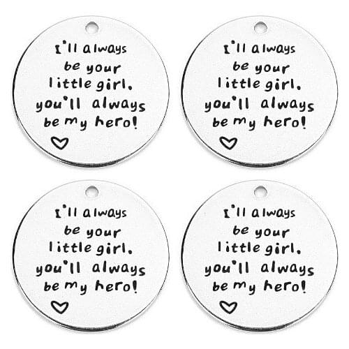 5pcs/lot love 20mm Round lettering Connector Metal Alloy Pendant For DIY bracelet Jewelry Making tgtg4