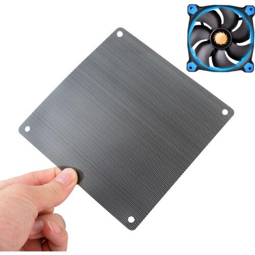 5PCS 8cm 9cm 12cm 14cm Cuttable Black White PVC PC Fan Dust Filter Dustproof Case Computer Chassis Fan Hardware Mesh