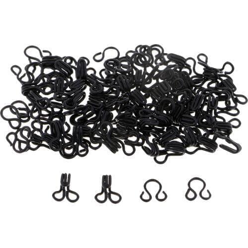 50 Sets Metal Sewing Hooks and Eyes Closure for DIY Bra Clothing Pants Dress Bow Tie Necktie Hook Cravat Clips Accessories