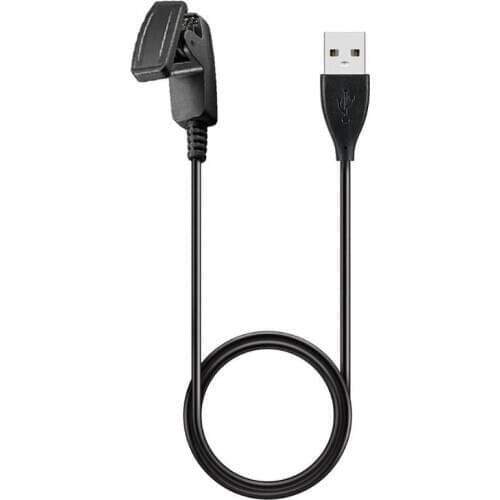 ALLOYSEED 1m USB Charging Cable USB Charger Dock Station Clip Base Cradle For Garmin Forerunner 735XT 235 230 630 35 Vivomove HR