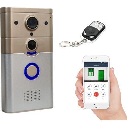 Wireless WiFi Smart Camera with PIR Alarm for Real-time Video & Call, Unlock, Photograph, Videotape by Mobile APP & Tablet PC