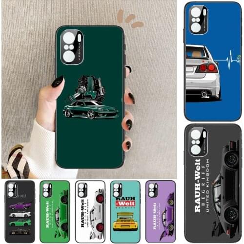 Drift car Japanese sports car Phone Case For xiaomi redmi POCO F1 F2 F3 X3 Pro M3 9C 10T Lite NFC Black Cover Silicone Back Pret