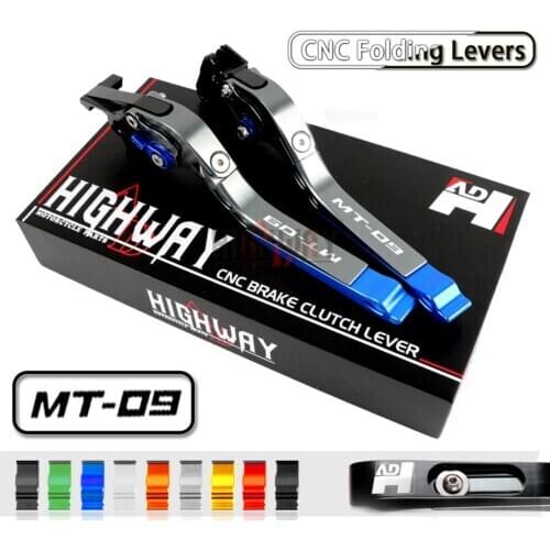 CNC Brake Handle Bar Lever Extendable Folding Adjustable Brake Clutch Levers For YAMAHA FJ-09 MT-09 MT09 FJ09 Tracer 2015-2017