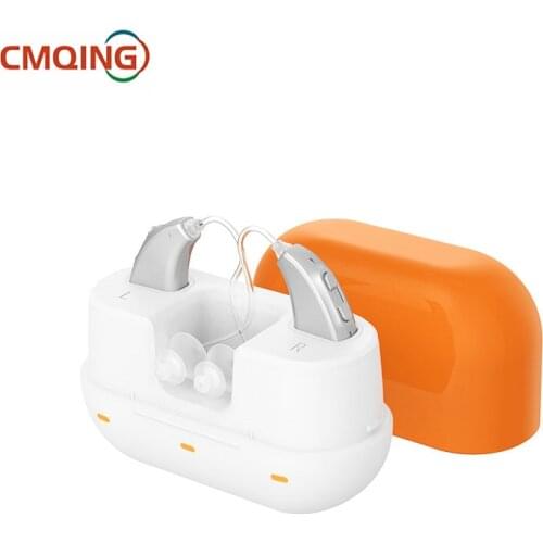 Digital Hearing Aids Audifonos for Deafness/Elderly Adjustable Wireless Hearing Aid Ear Sound Amplifier with Rechargeable Base