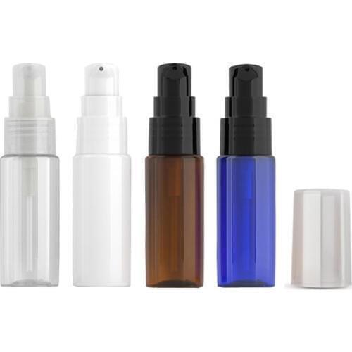 20ml White Empty Cosmetic Container With Lotion Cream Pump 20g Skin Care Cream Treatment Bottles Travel Size Makeup Setting Pump