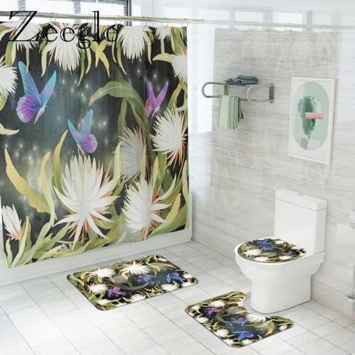 Bath Mat and Bathroom Carpet Floor Mat Microfiber Pastoral Shower Room Foot Rugs Bathroom Floor Mat In