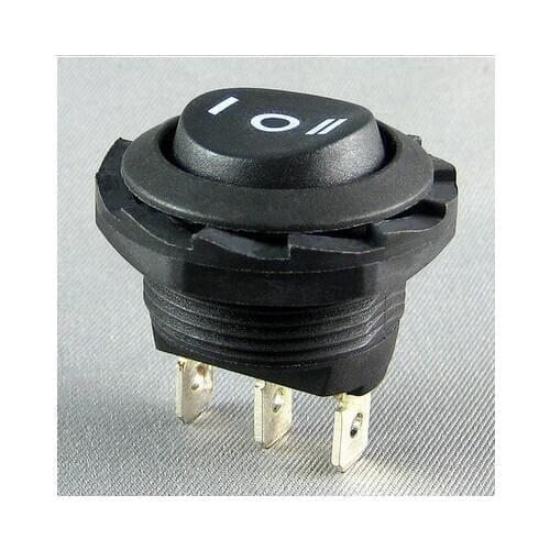 Circular rocker switch KCD8 A1 KCD8 12 6A 3 feet 3 files