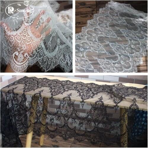 Lace Trim for Soft Eyelashes Fabric Width 67CM Dress Scarf Sexy Lingerie Sewing Accessories RS3056