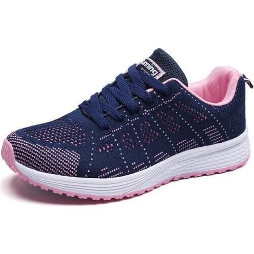 Large Size Summer Lightweight Woman Shoes Sport Sneakers Woman Running Shoes Men Sports Shoes Lady Blue Tennis Walking GMD-0724