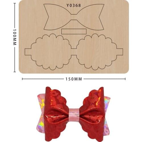New Wood Mold Bowknot Scrapbooking Knife Mold Diy Craft Metal Items Dies New Arrivals Template Suitable For Big Shot Machines