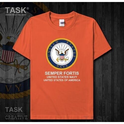 Navy United States of America USA US cotton clothes t shirt new Tops Short sleeve fans fitness country Army Tactical Military 01