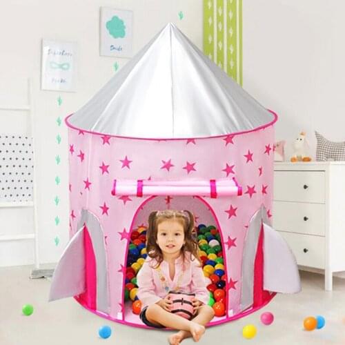 Portable Childrens Tent House Folding Kids Games Toys Play Tents Tipi Children Boys Girls Cubby Castle Playhouse Birthday Gift