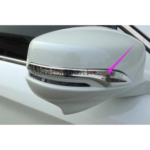 Pair ABS Chrome Door rearview mirror Cover STRIP for Honda Accord 2015 2013 2014 2016