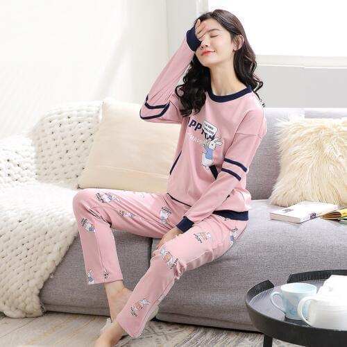 Women pajamas pajamas set long sleeve pants hood cotton autumn and winter pajamas women pajama sets womens pajamas pajamas