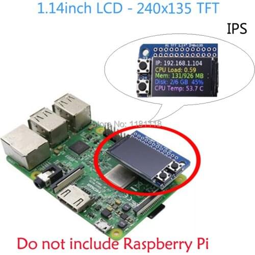 Raspberry Pi LCD 1.14inch and 1.3inch LCD Mini Pi TFT, IPS