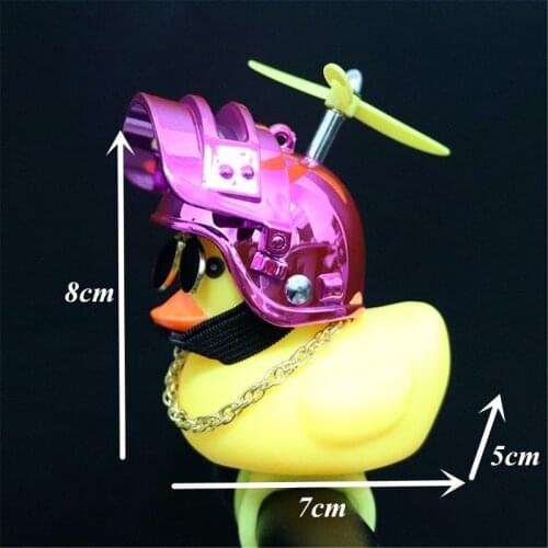 Rubber Duck Toy Car Ornaments Yellow Duck Car Dashboard Decorations with Propell