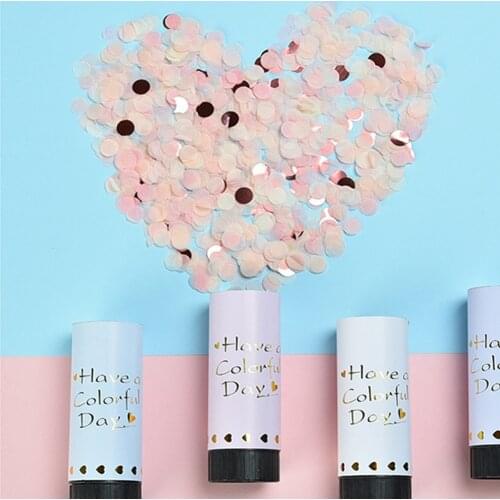 Hand Held Spray Canister Confetti Cannon Birthday Wedding Party Spring Fireworks Graduation Opening Wedding Supplies