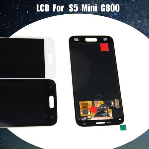 Super AMOLED LCD Touch Screen Assembly Digitizer For Samsung Galaxy S5 Mini G800 G800F G800H 1pcs