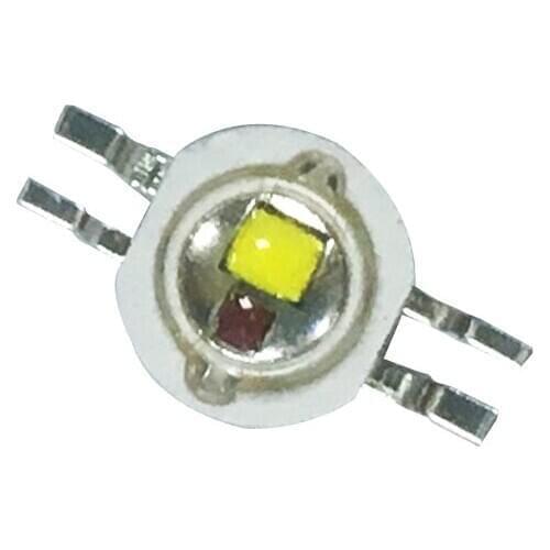 LED Lamp Bead 10PCS Red and White Color Lights 6000K 6500K 620NM 625NM Fashlight