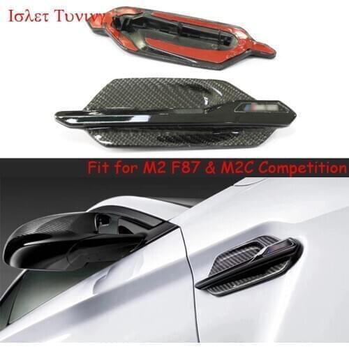 1pair Fiber Fender Trims for BMW 2 Series M2C Competition Air Vents Covers Replacement Styling Parts 2016-2020