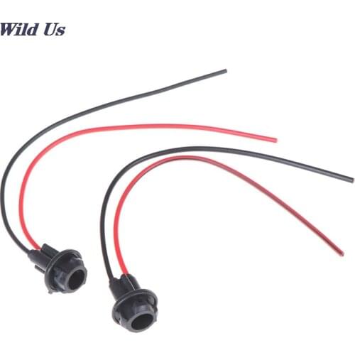 2pcs T10 W5W Soft Rubber Light Bulb Socket Lamp Holder Connector Car styling