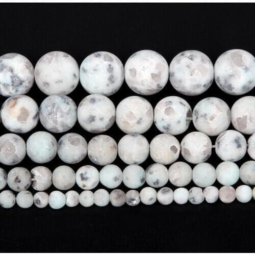 4-12mm Natural Stone Beads Loose Round Frosted Orchid Stone Beads For Jewelry Making DIY Charm Bracelet Necklace Handmade