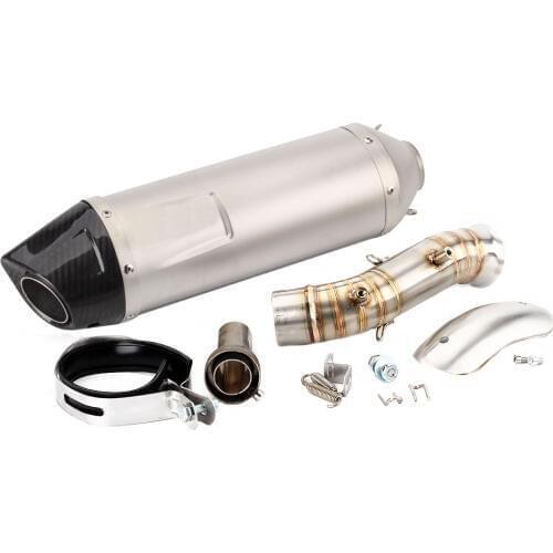 790 Motorcycle Exhaust Muffler And Link Pipe System And Heat Shield For KTM Duke 790 2018 2019 Escape Slip on 790