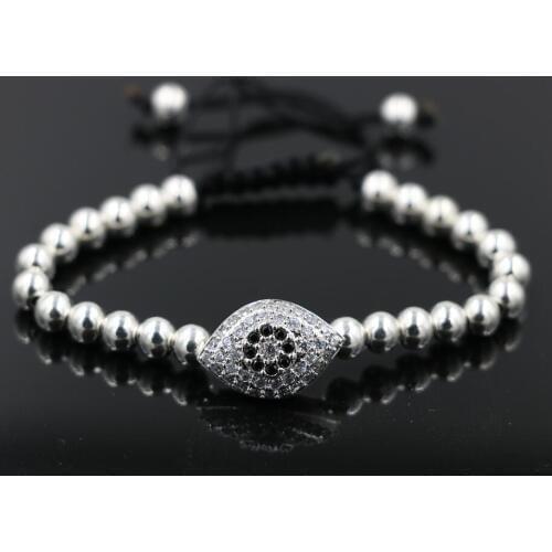 BPPCCR Anil Arjandas Men Turkish Evil Eye Knight Helmet Bracelet gold color Beads Micro Pave Briading Macrame Pulseira Feminina