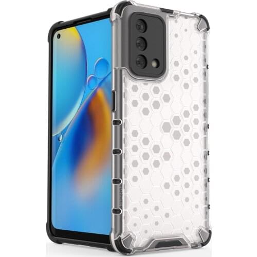 Armor Bumper Shockproof Case For OPPO A94 A74 A54 A53 A93 A55 Reno 5 4 3 F17 F19 Pro Transparent Hard PC Protective Back Cover