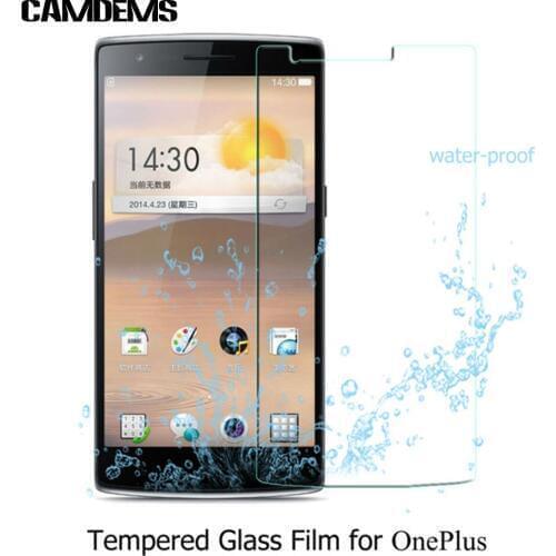 CAMDEMS 100pcs /lot Hight Quality s Explosion Proof Anti Shatter Tempered Glass 0.3mm Screen Protective Film for Oneplus one
