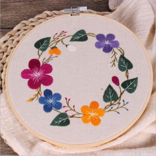 Flower Shop Plant Series European embroidery kit simple three-dimensional embroidery Ribbon kit embroidery needlework
