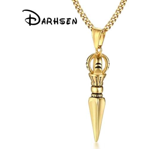 JHSL Novelty Male Men Necklaces Pendants Stainless Steel 60cm Link Chain Fashion Jewelry