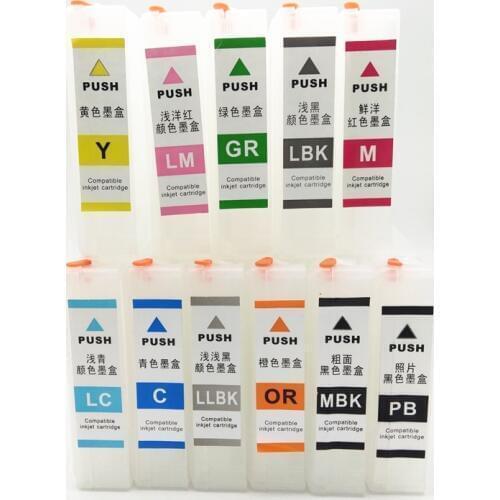 Einkshop T6531 - T6539 T653A T653B Refillable Ink Cartridge For Epson Stylus Pro 4900 Printer With ARC Chip