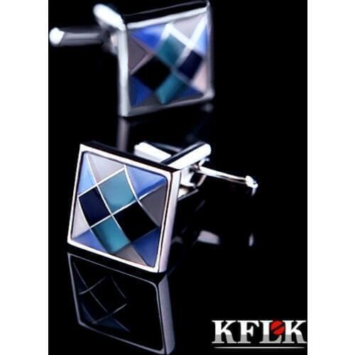KFLK Luxury shirt cufflink for mens Brand cuff button Fashion Colorful cuff link High Quality gemelos abotoaduras Jewelry