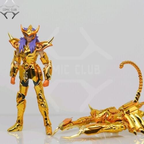 COMIC CLUB IN-STOCK Mini Cloth Myth DDP 100mm EX Gold Saint Scorpio Milo With Object Action Figure Metal Armor Model Toys Figure