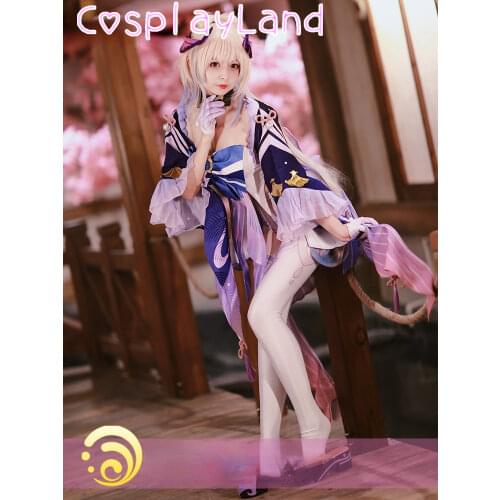 Game Genshin Impact Sangonomiya Kokomi Dress Cosplay Costume Halloween Party Outfit For Women Jumpsuit Role Play XS-XXL