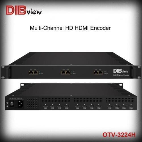 HD audio & video IPTV Multi-Channel Encoder 8/12/16/20/24 MPEG-4 AVC/H.264 H.265 HEVC IP Encoder For DTV Cable TVHeadend System