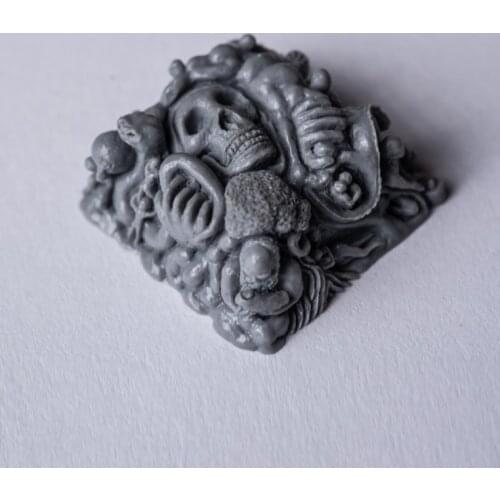 1pc handmade resin keycap for MX switches mechanical keyboard individuality Skull keycap