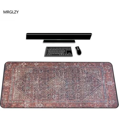 MRGLZY Beautiful Persian Carpet Design Szie Mouse Pad Unique Gamer Mouse Pad Keyboard Pad Large Lengthened Mouse Pad