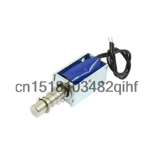 Linear Motion Open Frame Pull Type Solenoid DC 12V 0.57A 6mm 52gf