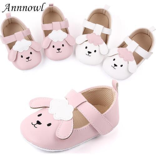 Fashion Brand Baby Girl Shoes Soft Sole PU Leather Toddler First Walker Cartoon Newborn Infant for 1 Year Old Girls Crib Shoes