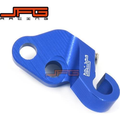 Motorcycle CNC Blue Engine Clutch Cable Line Clamp Bracket For YAMAHA YZ250F YZ450F 14-15 YZ250FX 2015 2016 2017 WR250F 2016