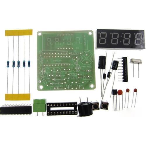 10set High Quality C51 4 Bits Electronic Clock Electronic Production Suite DIY Kits 5set/lot