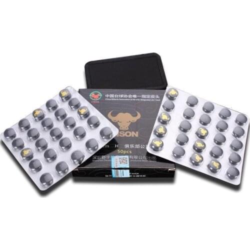 New 50/48pcs Pool Cue Tips 10/11/14mm Diameter S/M/H Hardness Tips Billiard Snooker Accessories