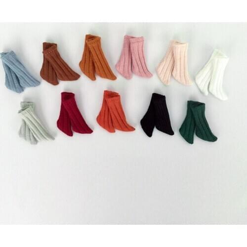 Ob11 socks Candy color spiral fashion socks for ddf gsc molly 1 / 12bjd doll obitsu 11 socks doll accessories