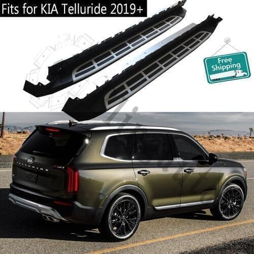 Running board fits for KIA Telluride 2019 2020 side steps nerf bar car pedal side stairs side bar 2PCS