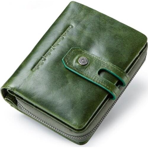 Casual buckle womens wallet leather multifunctional womens coin purse